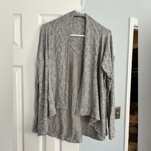 Athlete Heather gray wrap sweater
